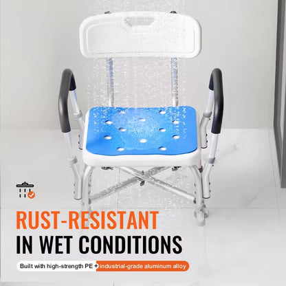 Adjustable Shower Chair for Elderly – Durable and Comfortable Shower Stool for Disabled