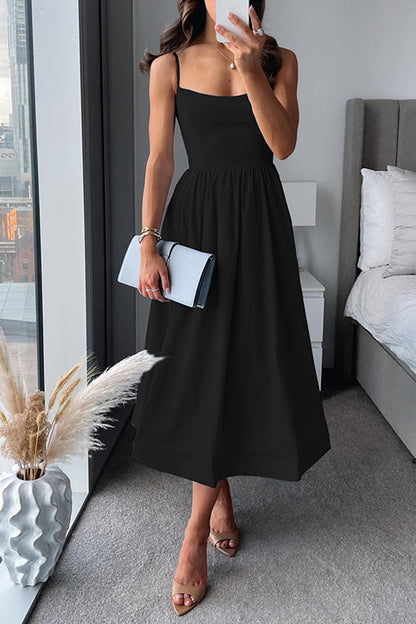 Aline Vogue™ | Women's A-Line Midi Dress | Soft Fabric, Flattering Silhouette & Versatile Style