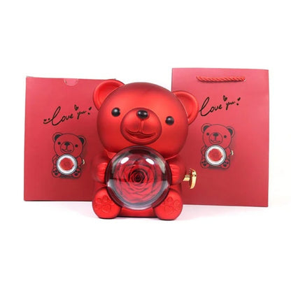 Rose Bear with Necklace | Bear with Necklace for Valentine’s Day