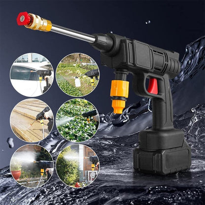 Portable Jet Washer: Cordless High-Pressure Spray Water Gun Set with Tool Box