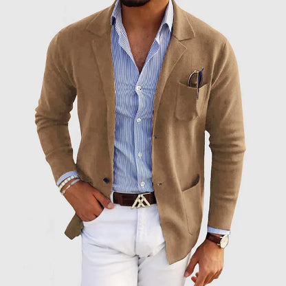 Caverni | Mens Lightweight Casual Blazer Jacket Smart Summer Layer to Wear with Jeans