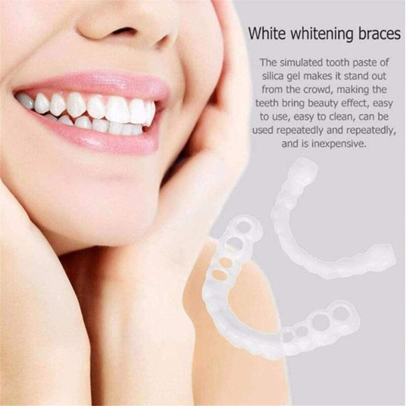 Clip On Teeth Veneers - Instant Smile with Fake Teeth Dentures