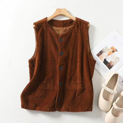 Waistcoat Bella™ | Women's Button-Up Waistcoat Top | Stylish Fit, Lightweight Fabric, Versatile Layering Option