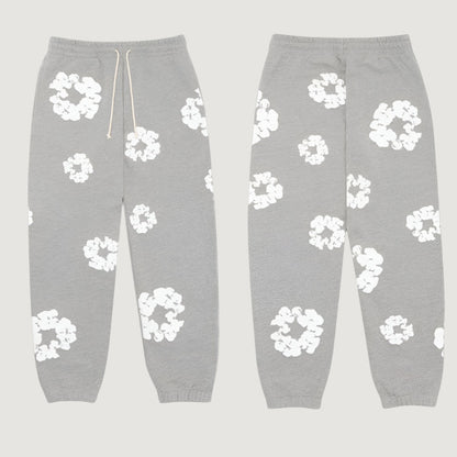 Unisex Tracksuit Set, Denim Material, Casual Sportswear, Comfortable Fit, Activewear for Everyday Use