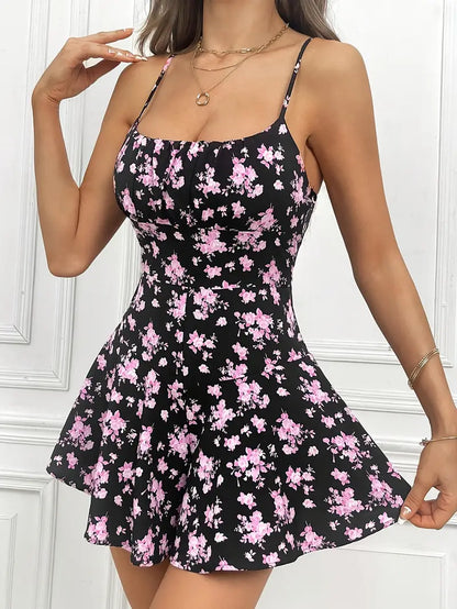 Floral Muse™ | Women's Floral Mini Dress | Multicolor, Lightweight Fabric & Stylish Design