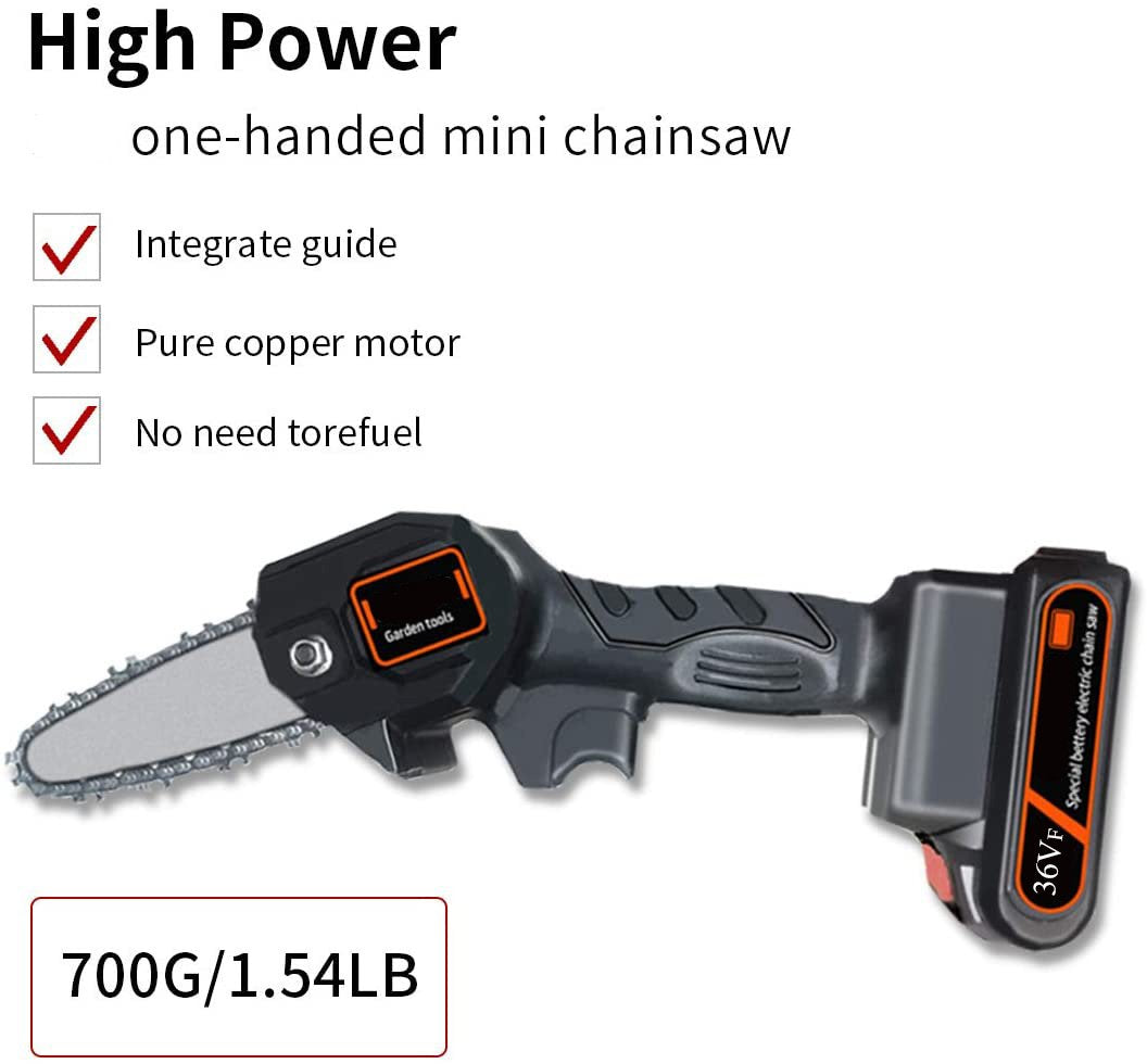 Mini Electric Chainsaw for Wood & Tree Cutting | Portable Garden Saw