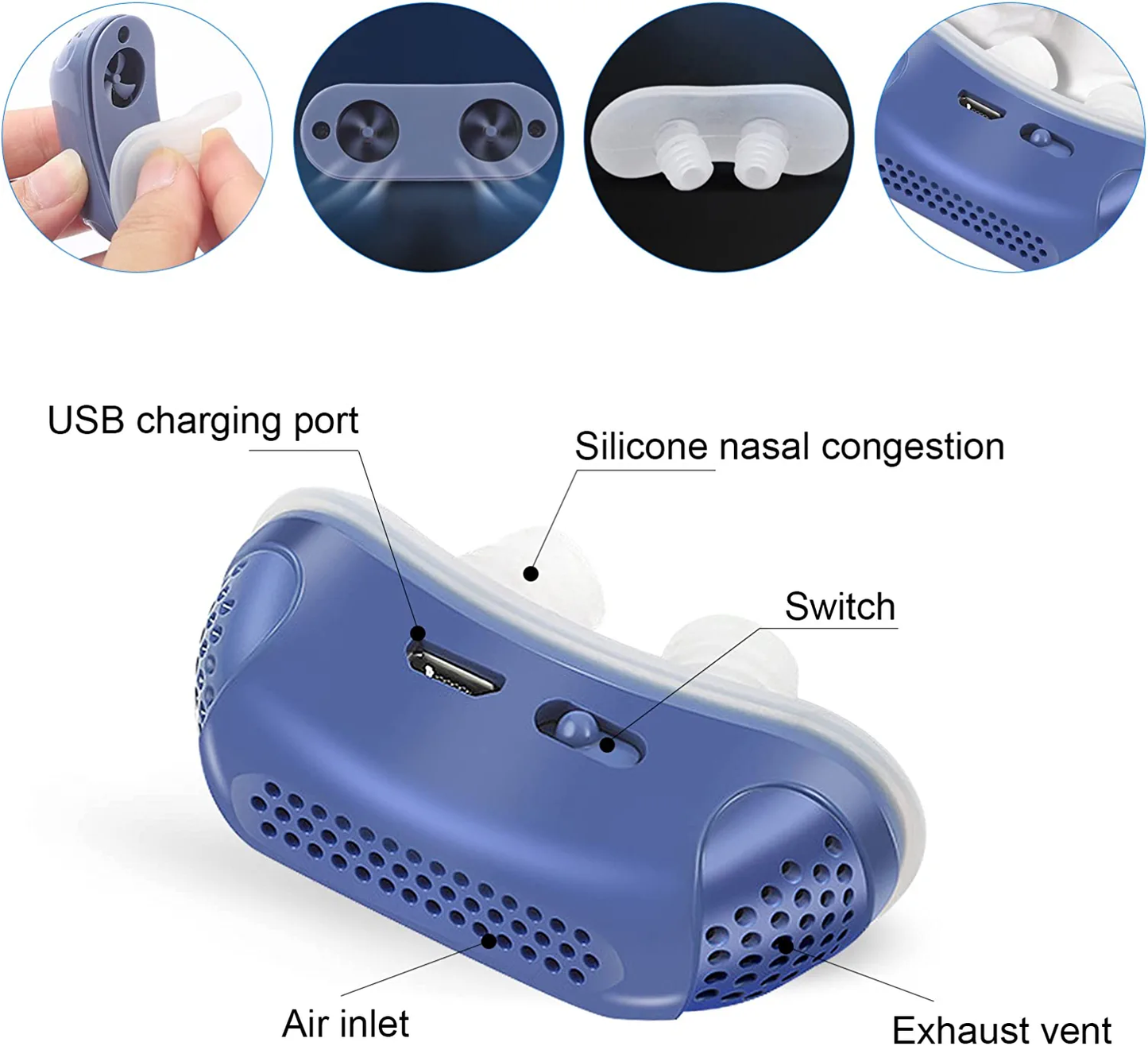 Airing Micro CPAP Innovative Hoseless Sleep Apnea Machine for Effective Snoring and Sleep