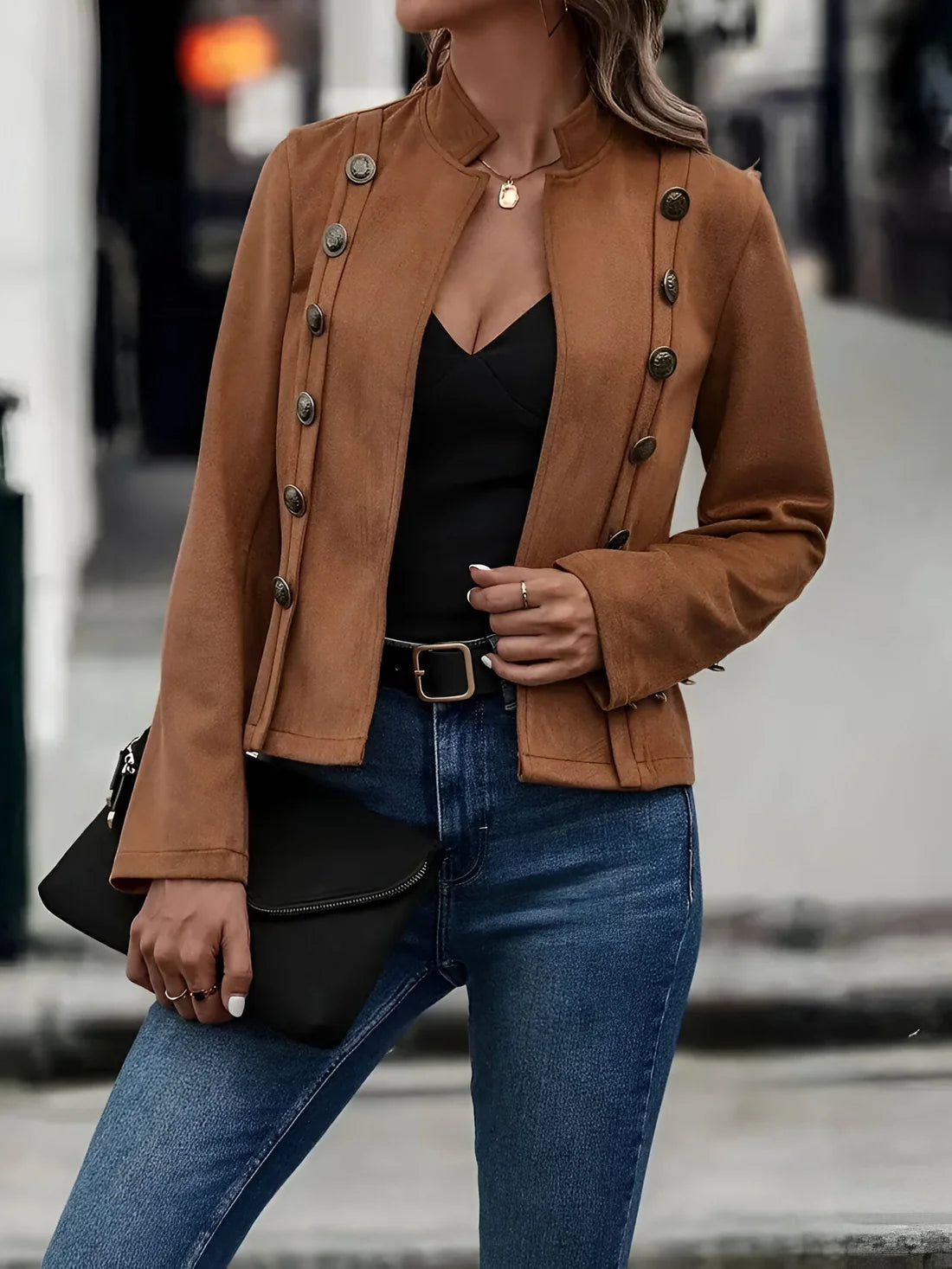 Women's Vintage Jacket | Retro Style, Lightweight Fabric, Casual Fit for Everyday Wear