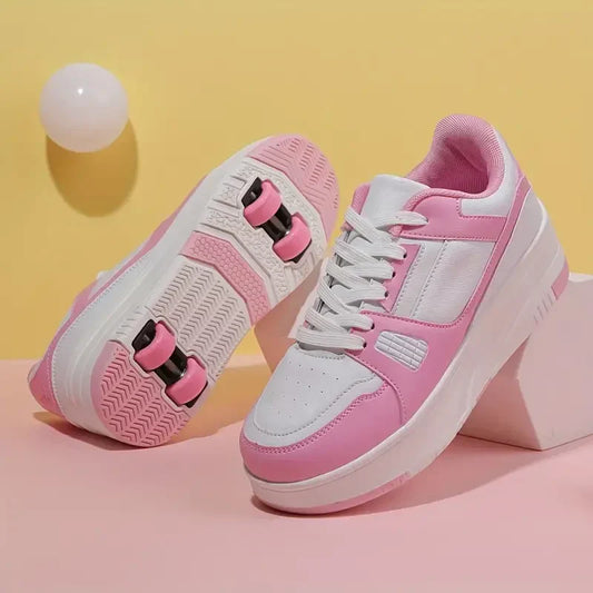 Popular Roller Skates with Wheels for Unisex - Comfortable and Durable Sneakers for Outdoor Fun