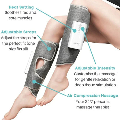 Heated Compression Leg Massager Machine | Ultimate Air Massager for Legs Relief