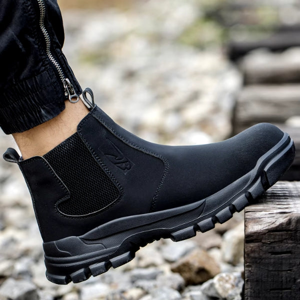 Orthopedic Safety Boots - Comfortable & Durable Slip On Waterproof Workboots Shoes