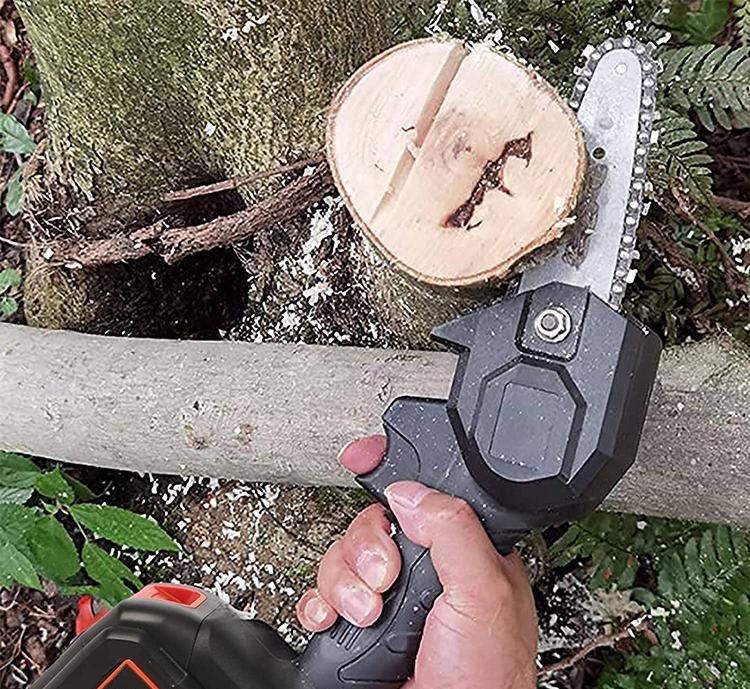 Mini Electric Chainsaw for Wood & Tree Cutting | Portable Garden Saw