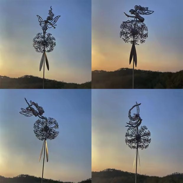 Steel Fairy Garden Statues | Durable Steel Design for Outdoor Use