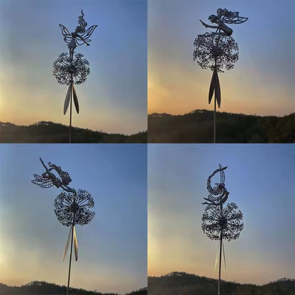 Steel Fairy Garden Statues | Durable Steel Design for Outdoor Use