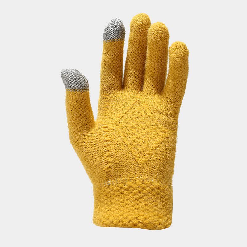 3-Piece Knitted Accessory Set for Women - Hat, Scarf and Gloves in Soft Fabric
