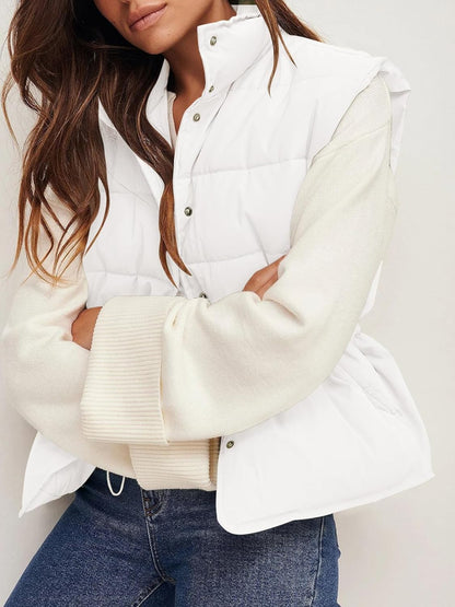 Padded Gilet Women's Vest - Sleeveless Insulated Jacket for Women - Lightweight Outdoor Layering - Ideal for Casual Wear