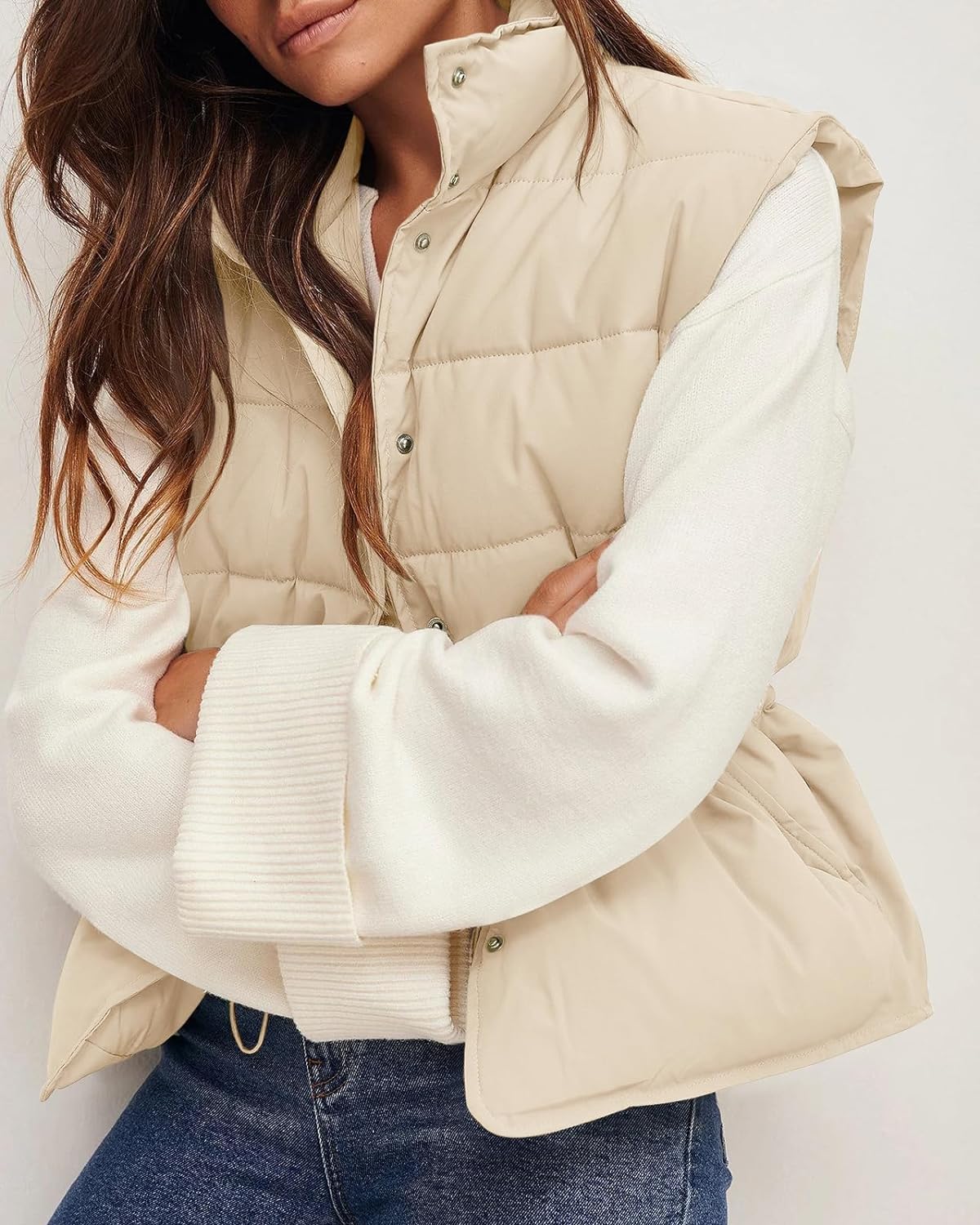 Padded Gilet Women's Vest - Sleeveless Insulated Jacket for Women - Lightweight Outdoor Layering - Ideal for Casual Wear