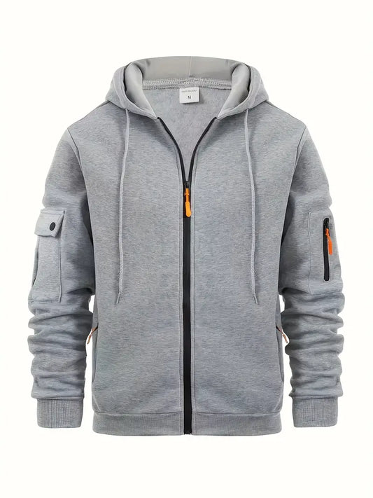 Lorvain | Mens Designer Full Zip Hoodie Polo Style Inspired by Ralph Lauren Smart Casual Sweatshirt