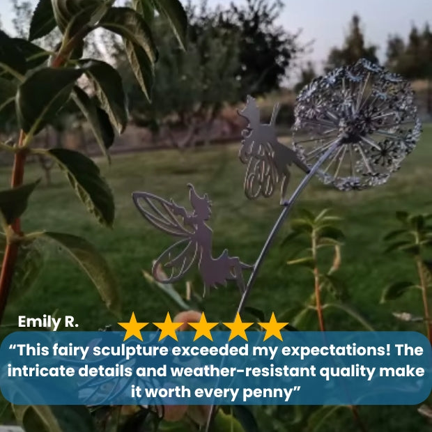 Steel Fairy Garden Statues | Durable Steel Design for Outdoor Use