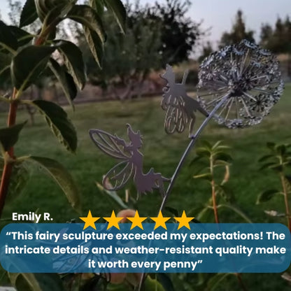 Steel Fairy Garden Statues | Durable Steel Design for Outdoor Use