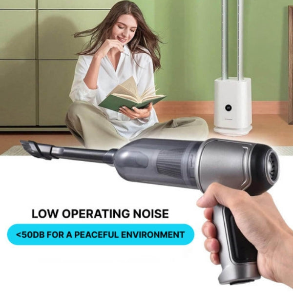 Mini Handheld Vacuum Cleaner – Lightweight Cordless Car Hoover for Deep Cleaning