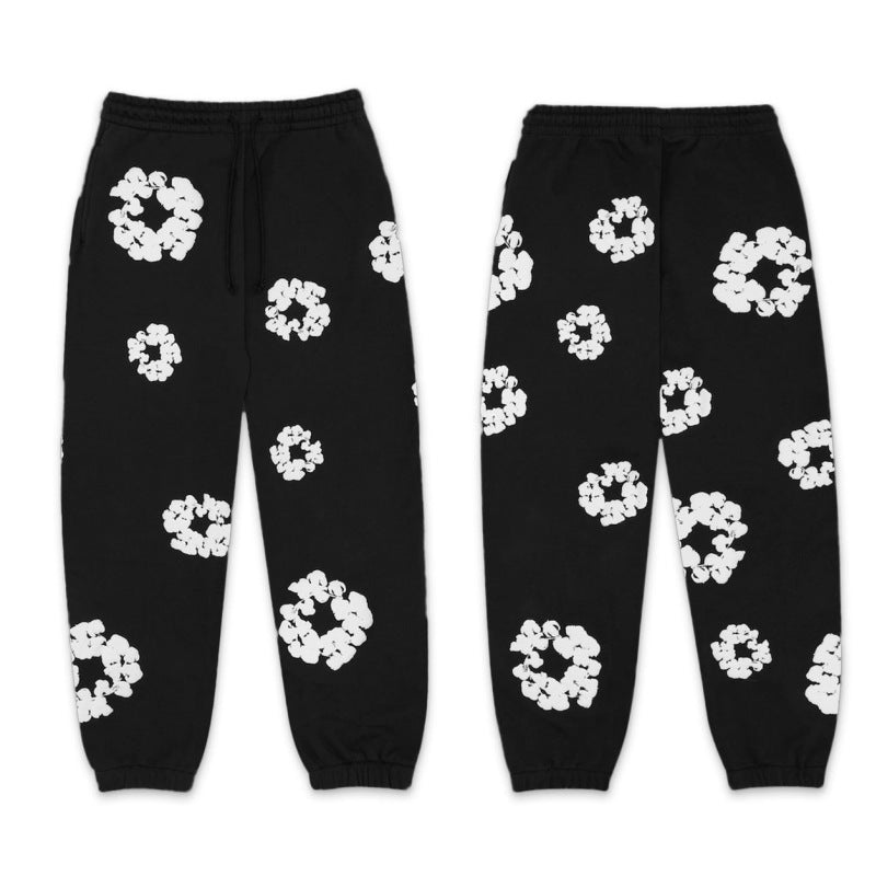 Unisex Tracksuit Set, Denim Material, Casual Sportswear, Comfortable Fit, Activewear for Everyday Use
