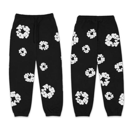 Unisex Tracksuit Set, Denim Material, Casual Sportswear, Comfortable Fit, Activewear for Everyday Use