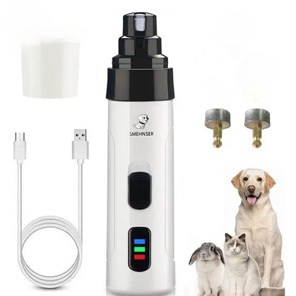 Pets Premium Nail Grinder for Dogs & Cats - Electric Dog Toenail Trimmers for Safe Grooming