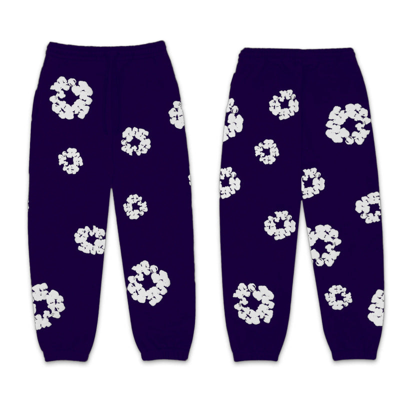 Unisex Tracksuit Set, Denim Material, Casual Sportswear, Comfortable Fit, Activewear for Everyday Use