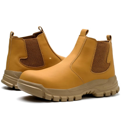 Orthopedic Safety Boots - Comfortable & Durable Slip On Waterproof Workboots Shoes