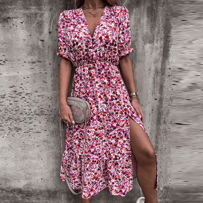 Flowy Belle™ | Women's Summer Midi Dress | Lightweight, Sleeveless, Breathable Fabric for Effortless Style
