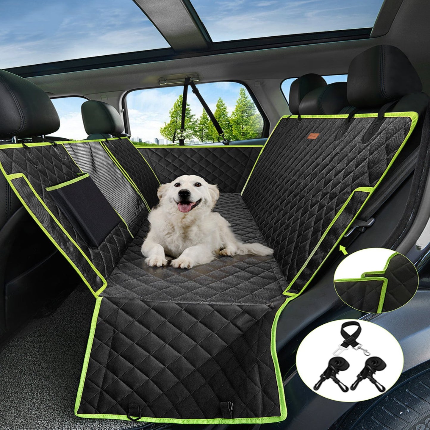 Backseat Protector for Pets | Waterproof Dog Car Seat Cover