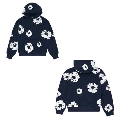 Unisex Tracksuit Set, Denim Material, Casual Sportswear, Comfortable Fit, Activewear for Everyday Use