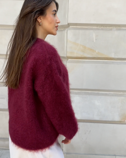 Mohair Luxe™ | Women's Mohair Mixed Jumper | Soft Knit, Round Neck Design & Cozy Fit