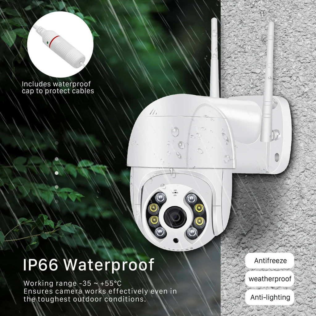 HD WiFi Wireless Outdoor Security Camera Weatherproof Home Surveillance Camera
