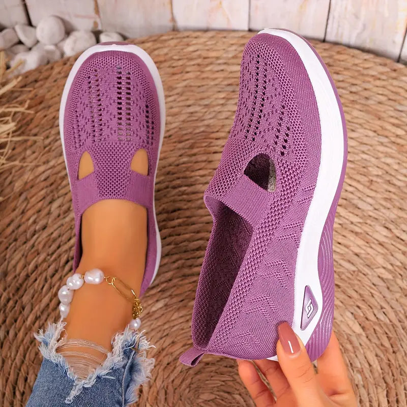 Women’s Orthopedic Slip-On Shoes – Hands-Free Walking Trainers for Easy Wear & All-Day Comfort"