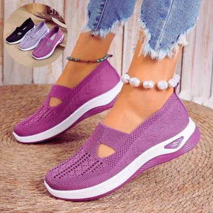 Women’s Orthopedic Slip-On Shoes – Hands-Free Walking Trainers for Easy Wear & All-Day Comfort"