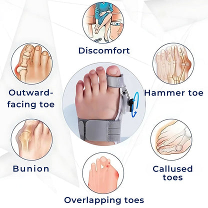 Adjustable Bunion Relief Brace for Hallux Valgus - Corrects and Alleviates Pain from Bunions