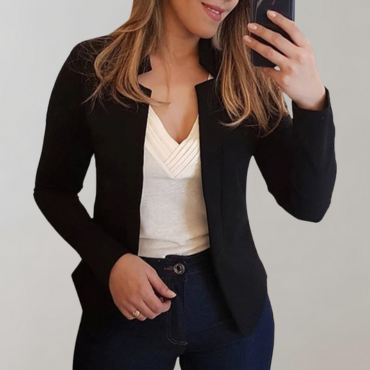 Blazer Elise™ | Women's Lightweight Lapel Collar Blazer | Breathable Fabric, Tailored Fit & Stylish Design