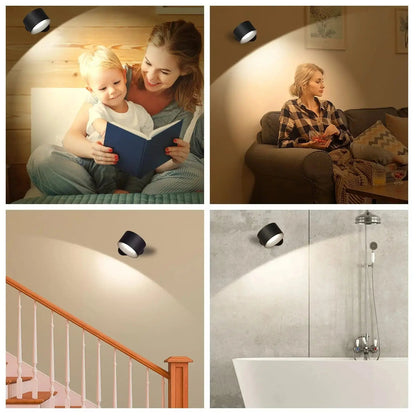 Cordless Wall Lamp - Battery Operated LED Light Fixture for Indoor & Outdoor Use