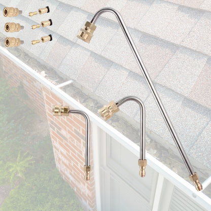 4000 PSI Telescopic Gutter Cleaner – High-Pressure Washer Wand with Extension Lance for Roofs, Walls, and Drains