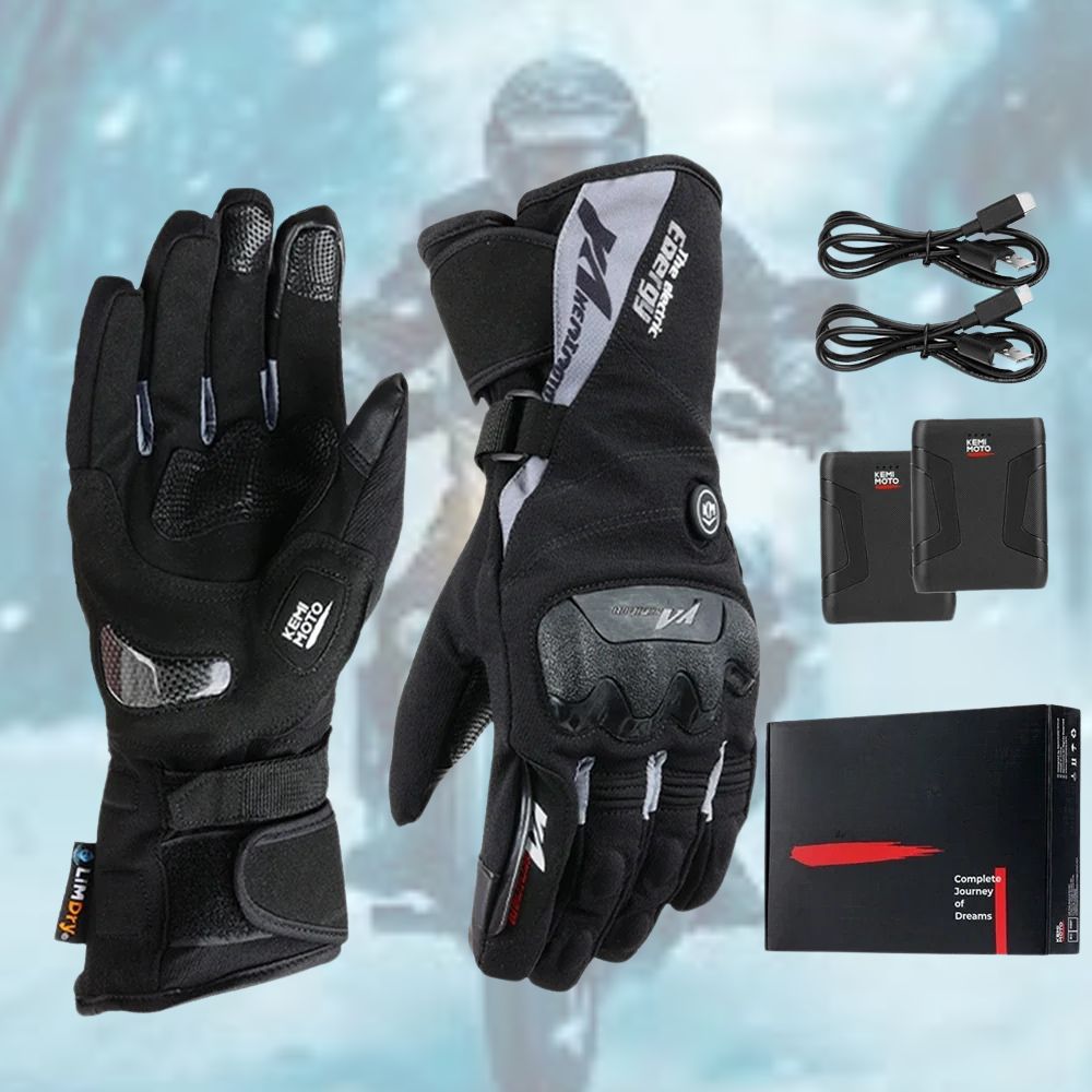 Thermo Grip Heated Gloves for Motorcyclists – USB Rechargeable and Comfortable