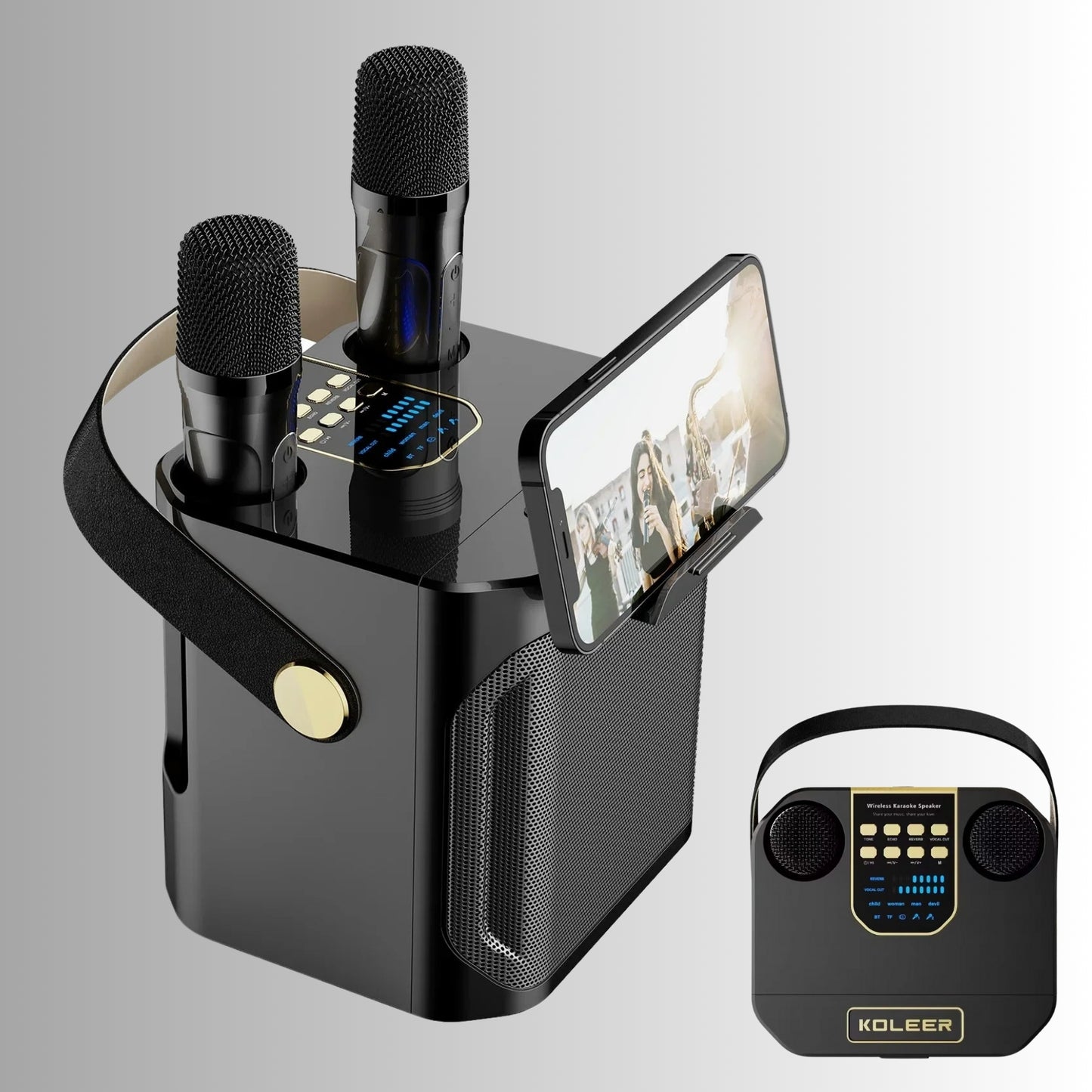 Portable Karaoke Machine - High-Power Bluetooth Speaker for Singing
