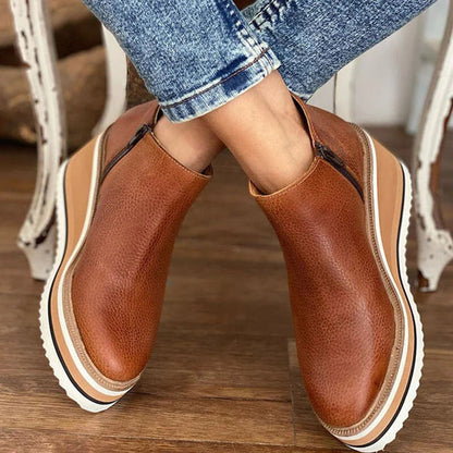 Luxe Bella™ | Women's Leather Ankle Boots | Genuine Leather, Stylish Design & Comfortable Fit
