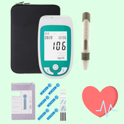 Multifunctional Analyzer Home Cholesterol Test Kit with Lancets Uric Acid Meter Glucose Meter