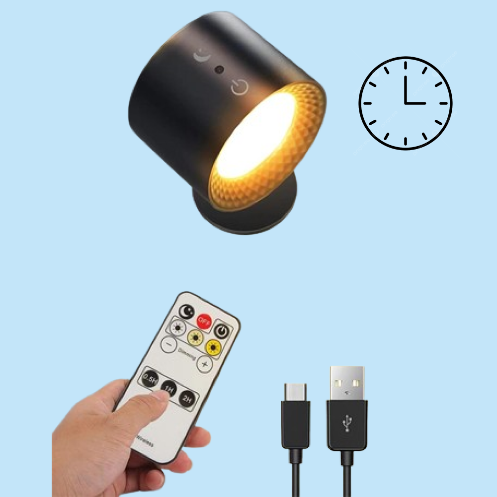 Battery Lamp with a Timer Light on a Timer