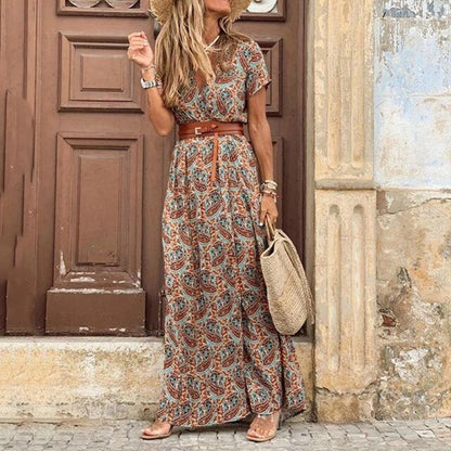 Boho Summer Dress for Women, Airy Lightweight Cotton Fabric, Perfect for Warm Weather