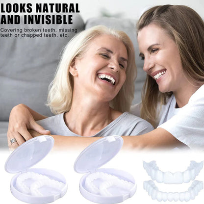 Clip On Teeth Veneers - Instant Smile with Fake Teeth Dentures