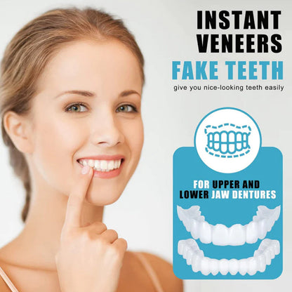 Clip On Teeth Veneers - Instant Smile with Fake Teeth Dentures