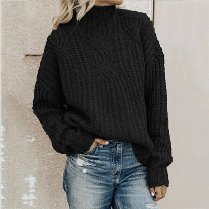 Knit Aura™ | Women's Cozy Knitted Pullover | Soft Fabric, Relaxed Fit & Stylish Design